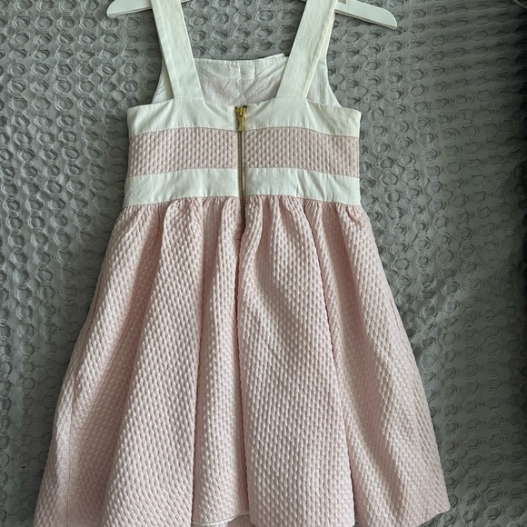 Kate Spade Pink and White Textured Kids Dress - Picture 2 of 5